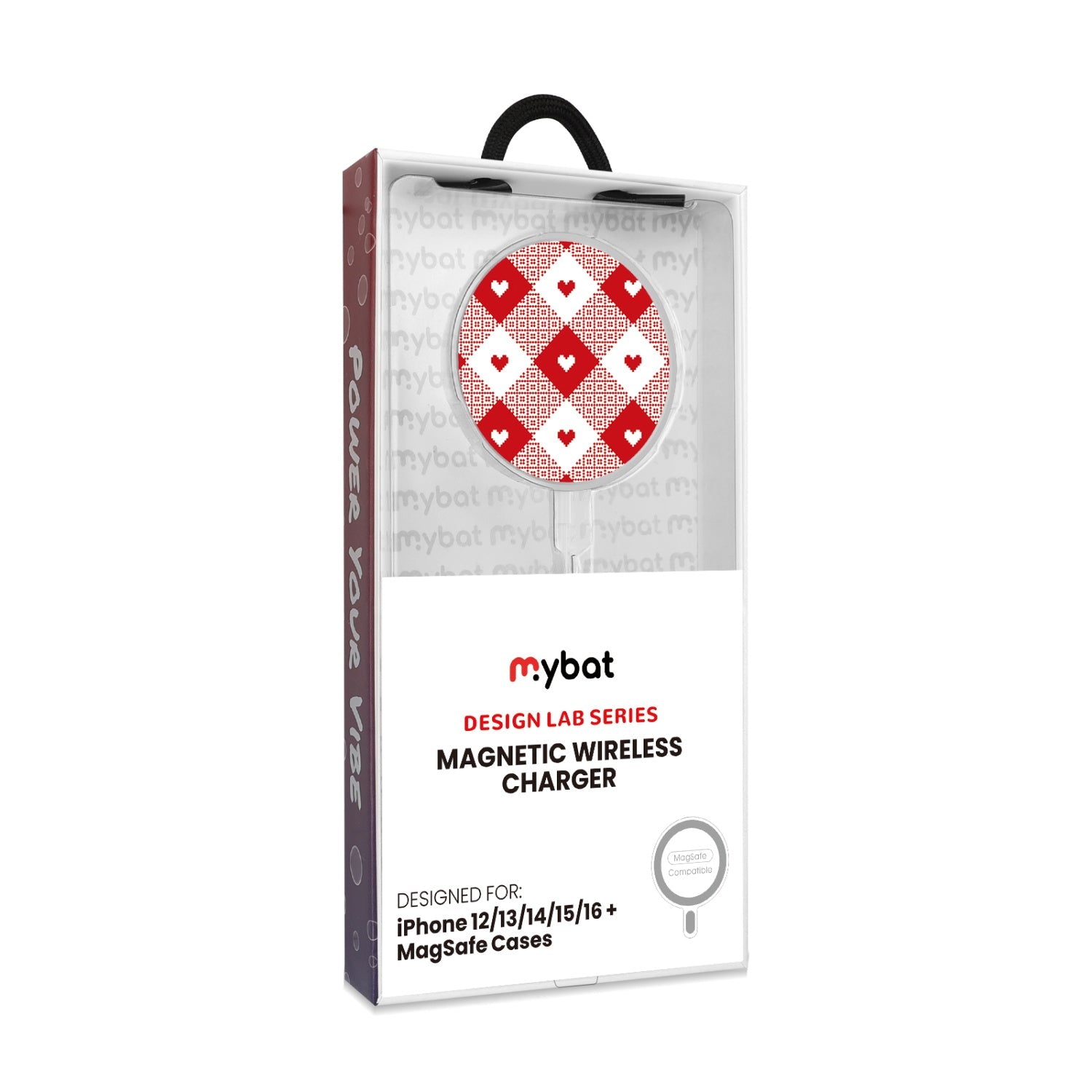 MyBat Design Lab Magnetic Wireless Charger - Silver - Knit with Love