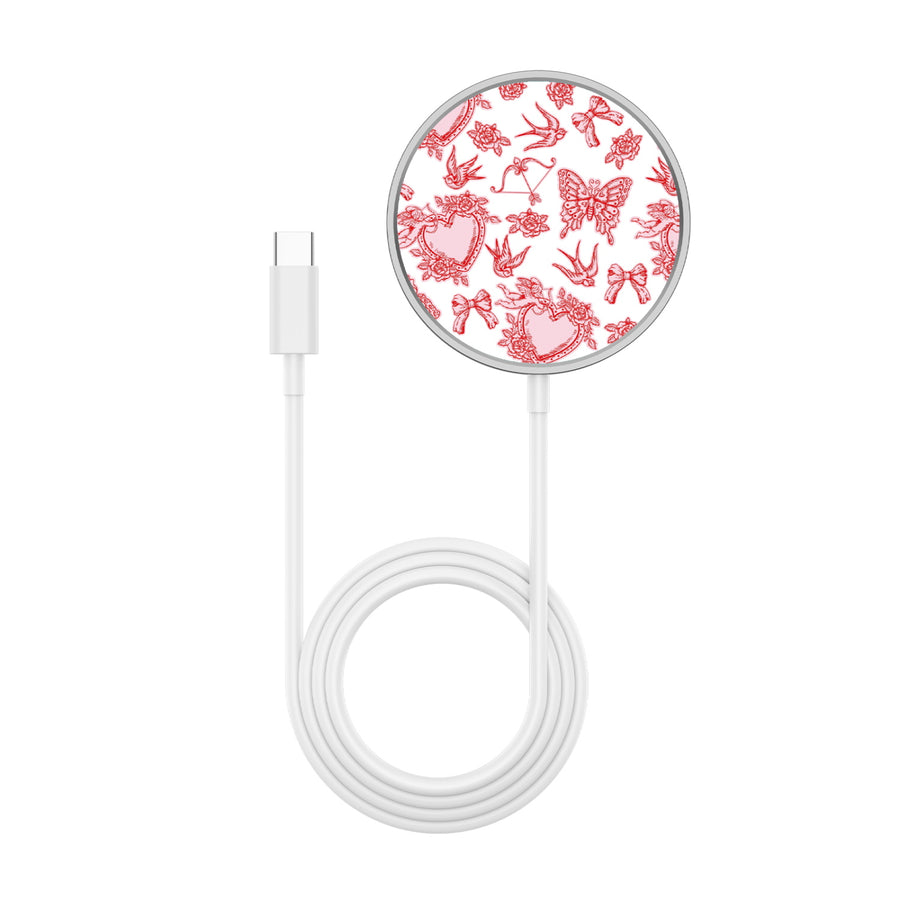 MyBat Design Lab Magnetic Wireless Charger - Silver - Sending Love - MCGWIRC18SL-332-3.jpg