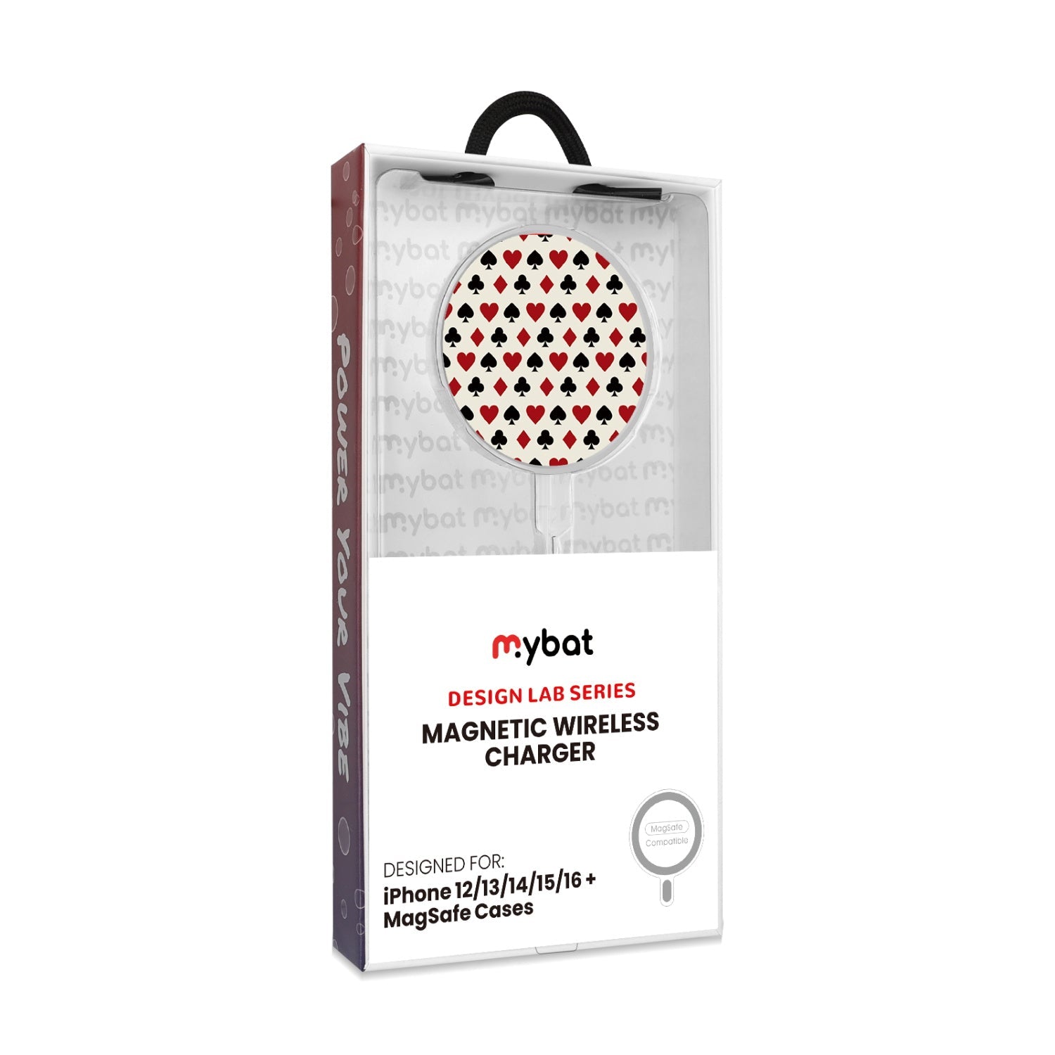 MyBat Design Lab Magnetic Wireless Charger - Silver - Royal Flush