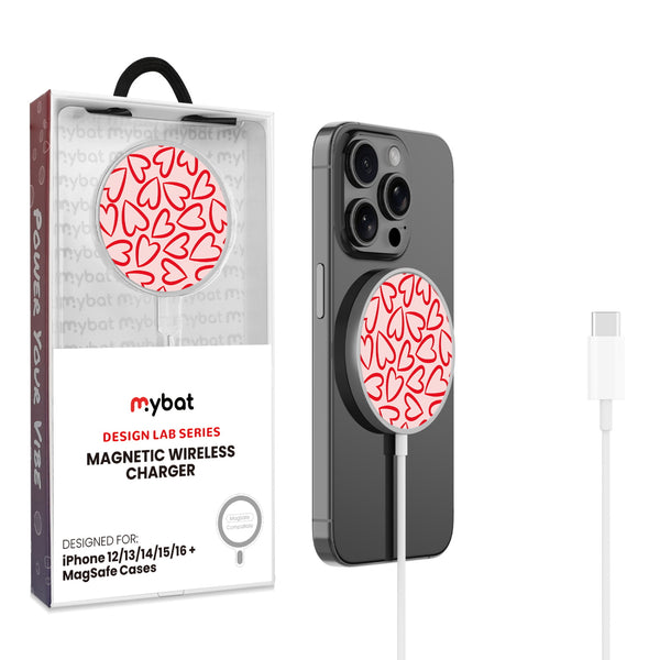 MyBat Design Lab Magnetic Wireless Charger - Silver - Endless Hearts - MCGWIRC18SL-338-1.jpg