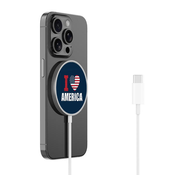 MyBat Design Lab Magnetic Wireless Charger - Silver - I Love America - MCGWIRC18SL-358-2.jpg
