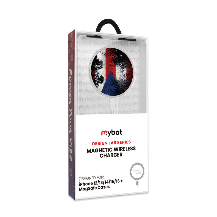 MyBat Design Lab Magnetic Wireless Charger - Silver - Puerto Rico Eagle Flag - MCGWIRC18SL-359-8.jpg