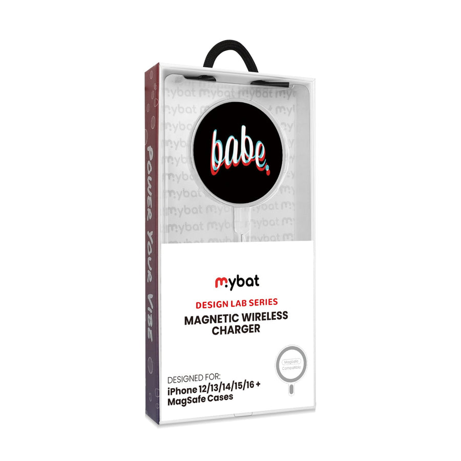 MyBat Design Lab Magnetic Wireless Charger - Silver - Babe