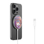 MyBat Design Lab Magnetic Wireless Charger - Silver - Seashell Beach - MCGWIRC18SL-374-2.jpg