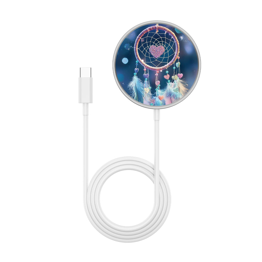 MyBat Design Lab Magnetic Wireless Charger - Silver - Pastel Dreamcatcher - MCGWIRC18SL-376-3.jpg
