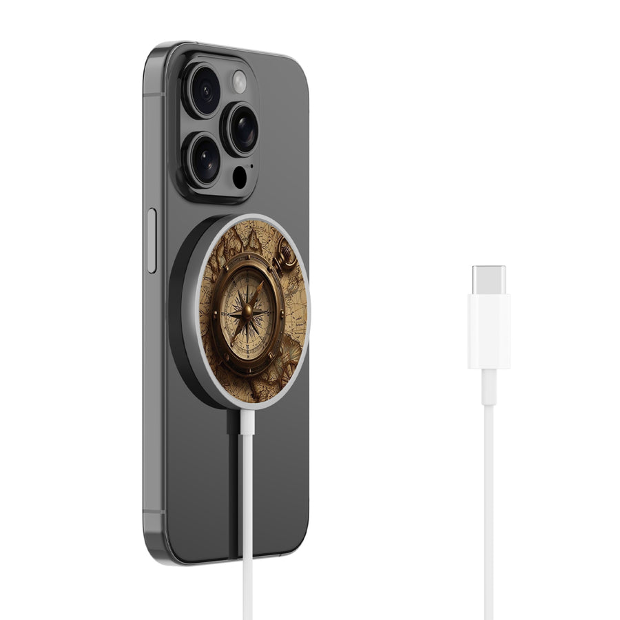 MyBat Design Lab Magnetic Wireless Charger - Silver - Compass - MCGWIRC18SL-378-2.jpg