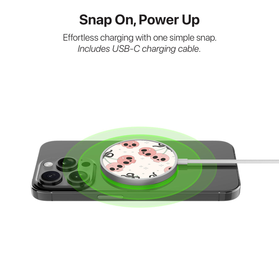 MyBat Design Lab Magnetic Wireless Charger - Silver - Cherry Skulls - MCGWIRC18SL-408-4.jpg