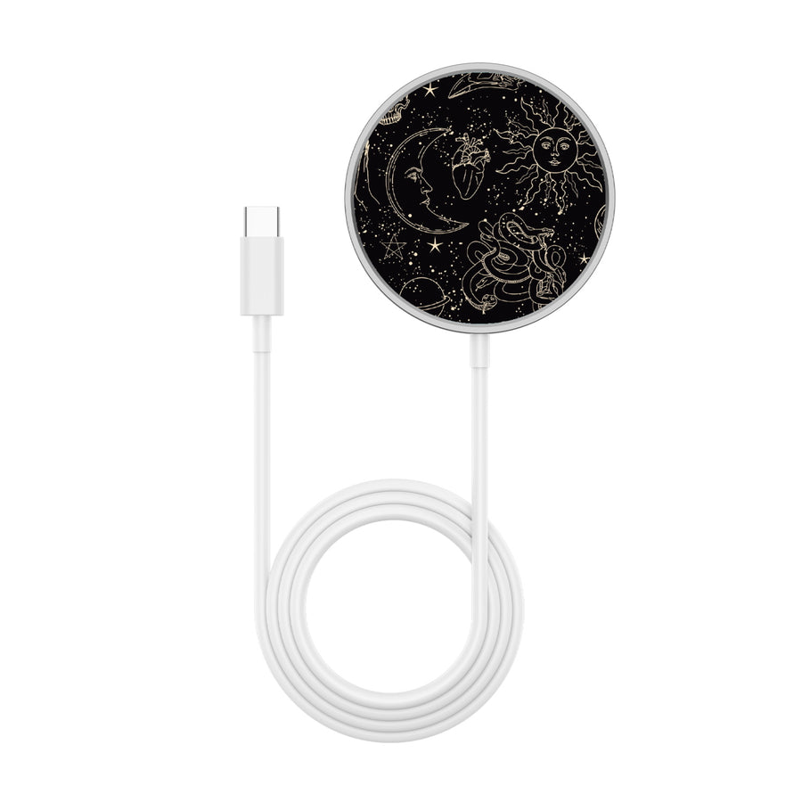 MyBat Design Lab Magnetic Wireless Charger - Silver - Mystic Elements - MCGWIRC18SL-412-3.jpg