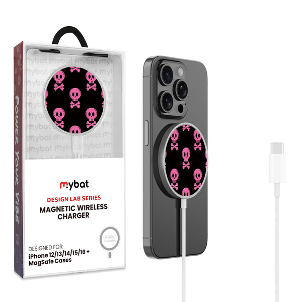MyBat Design Lab Magnetic Wireless Charger - Silver - Pretty Poison - MCGWIRC18SL-416-1.jpg