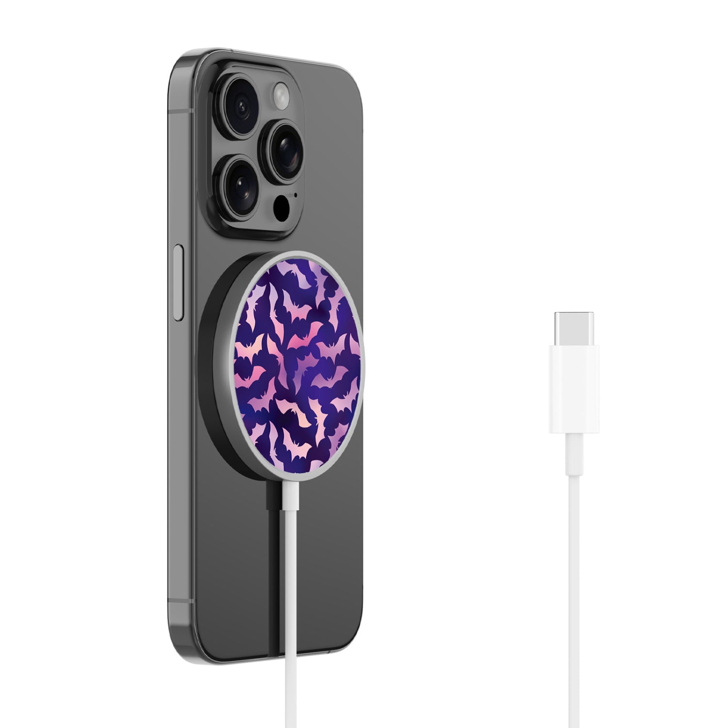 MyBat Design Lab Magnetic Wireless Charger - Silver - Twilight Bats - MCGWIRC18SL-422-2.jpg