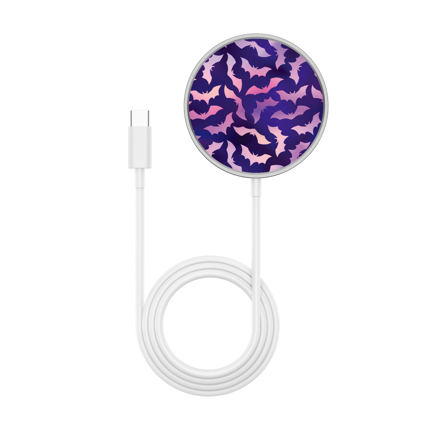 MyBat Design Lab Magnetic Wireless Charger - Silver - Twilight Bats - MCGWIRC18SL-422-3.jpg