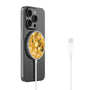 MyBat Design Lab Magnetic Wireless Charger - Silver - Floral Stitch - MCGWIRC18SL-439-2.jpg