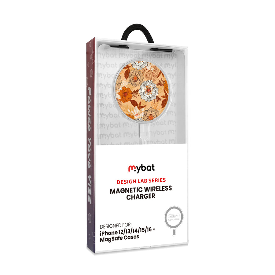 MyBat Design Lab Magnetic Wireless Charger - Silver - Retro Bouquet - MCGWIRC18SL-440-8.jpg