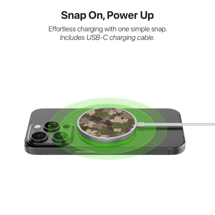 MyBat Design Lab Magnetic Wireless Charger - Silver - Leaf Camo - MCGWIRC18SL-445-4.jpg