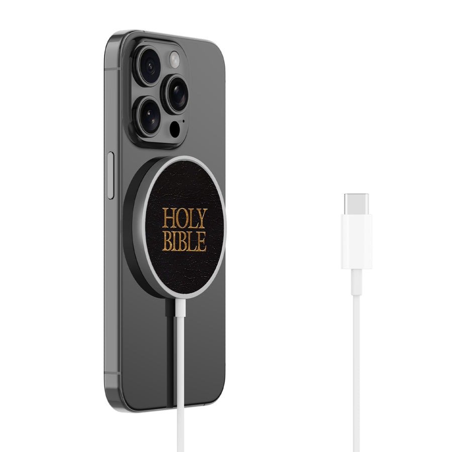 MyBat Design Lab Magnetic Wireless Charger - Silver - Holy Bible - MCGWIRC18SL-454-2.jpg