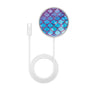 MyBat Design Lab Magnetic Wireless Charger - Silver - Mermaid Scales - MCGWIRC18SL-458-3.jpg