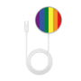 MyBat Design Lab Magnetic Wireless Charger - Silver - Rainbow Stripes - MCGWIRC18SL-459-3.jpg