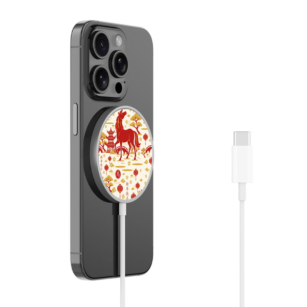 MyBat Design Lab Magnetic Wireless Charger - Silver - Year of the Horse - MCGWIRC18SL-461-2.jpg