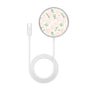 MyBat Design Lab Magnetic Wireless Charger - Silver - Pink Posies - MCGWIRC18SL-473-3.jpg