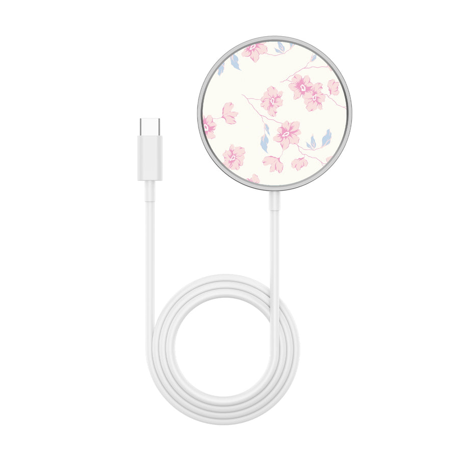 MyBat Design Lab Magnetic Wireless Charger - Silver - Rose Mallow - MCGWIRC18SL-474-3.jpg