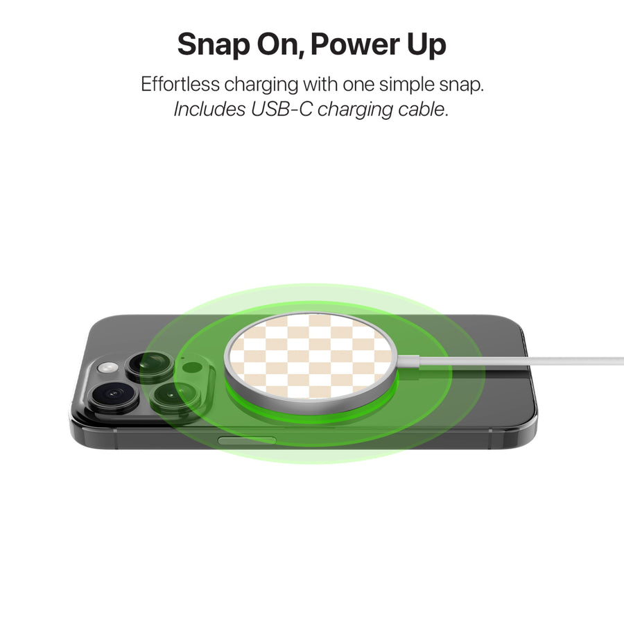 MyBat Design Lab Magnetic Wireless Charger - Silver - Tan Check - MCGWIRC18SL-475-4.jpg