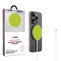 MyBat Design Lab Magnetic Wireless Charger - Silver - Green Gingham - MCGWIRC18SL-476-1.jpg