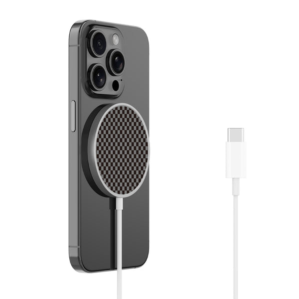 MyBat Design Lab Magnetic Wireless Charger - Silver - Tuxedo Check - MCGWIRC18SL-477-2.jpg