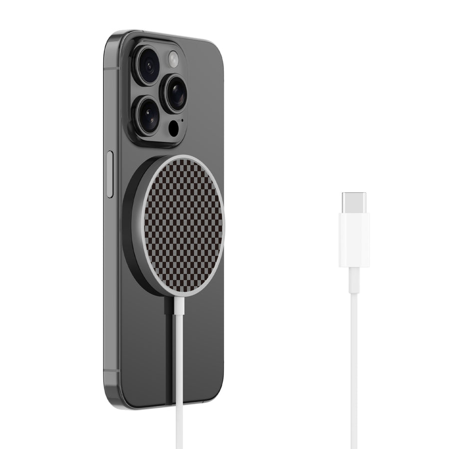 MyBat Design Lab Magnetic Wireless Charger - Silver - Tuxedo Check - MCGWIRC18SL-477-2.jpg