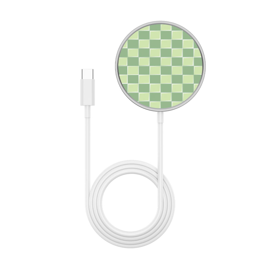 MyBat Design Lab Magnetic Wireless Charger - Silver - Matcha Check - MCGWIRC18SL-482-3.jpg