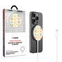 MyBat Design Lab Magnetic Wireless Charger - Silver - Technicolor Butterflies
