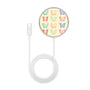 MyBat Design Lab Magnetic Wireless Charger - Silver - Technicolor Butterflies - MCGWIRC18SL-487-3.jpg