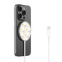 MyBat Design Lab Magnetic Wireless Charger - Silver - Blooming Bows - MCGWIRC18SL-493-2.jpg