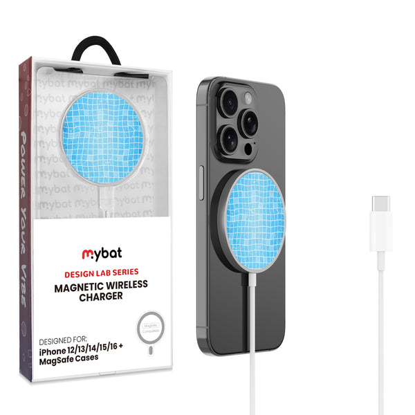 MyBat Design Lab Magnetic Wireless Charger - Silver - Pool Tile - MCGWIRC18SL-504-1.jpg