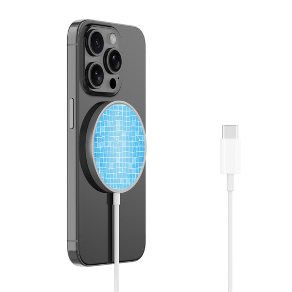 MyBat Design Lab Magnetic Wireless Charger - Silver - Pool Tile - MCGWIRC18SL-504-2.jpg