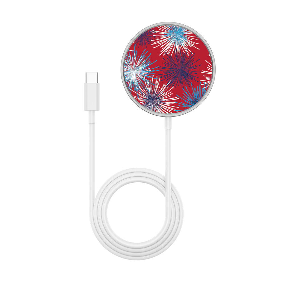 MyBat Design Lab Magnetic Wireless Charger - Silver - Fireworks - MCGWIRC18SL-522-2.JPG