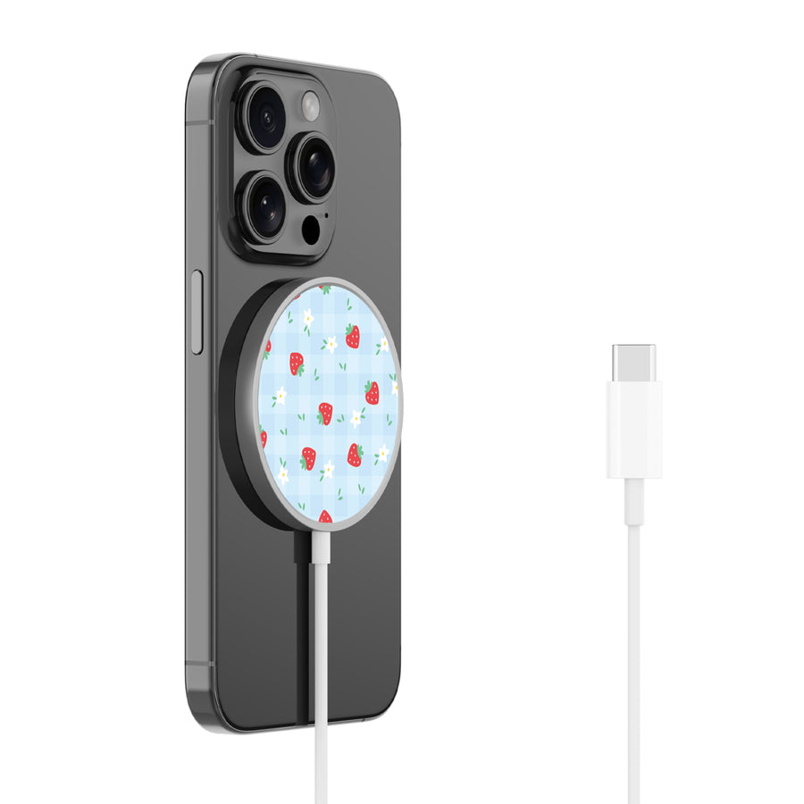 MyBat Design Lab Magnetic Wireless Charger - Silver - Sweet Strawberry - MCGWIRC18SL-525-1.JPG