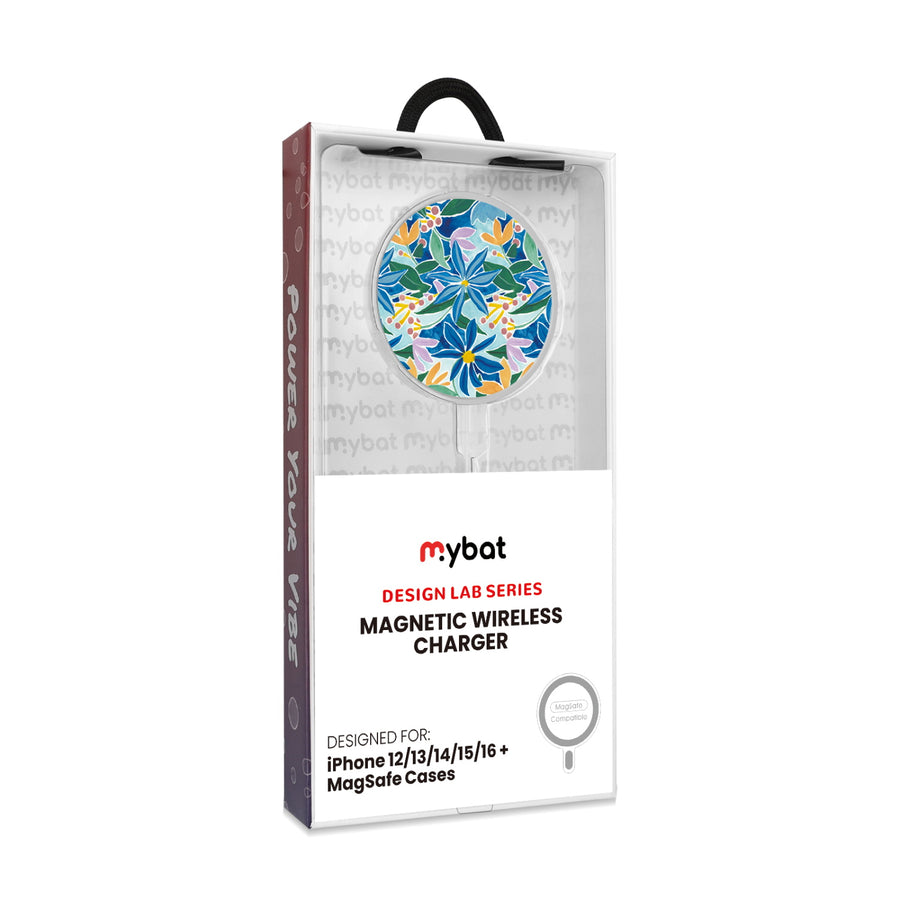 MyBat Design Lab Magnetic Wireless Charger - Silver - Exotic Bloom - MCGWIRC18SL-529-20.JPG