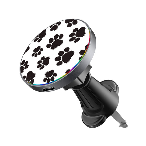 MyBat Design Lab Magnetic Wireless Charging Vent Mount - Black - Black Paw Prints - MCGWIRC21BK-002-2.jpg