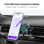 MyBat Design Lab Magnetic Wireless Charging Vent Mount - Black - Paw Prints & Bones - MCGWIRC21BK-003-4.jpg