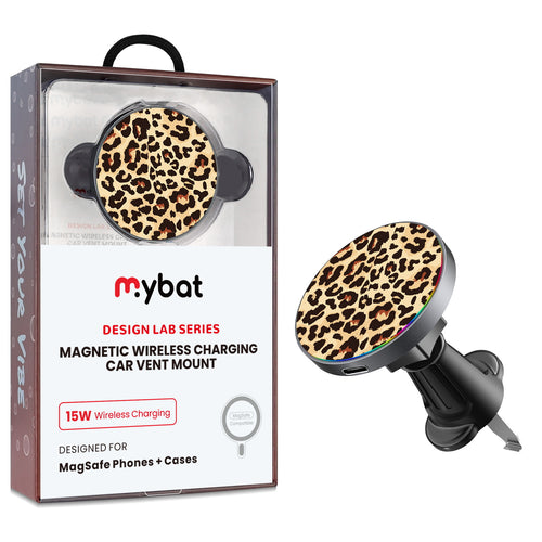 MyBat Design Lab Magnetic Wireless Charging Vent Mount - Black - Leopard Print - MCGWIRC21BK-005-1.jpg