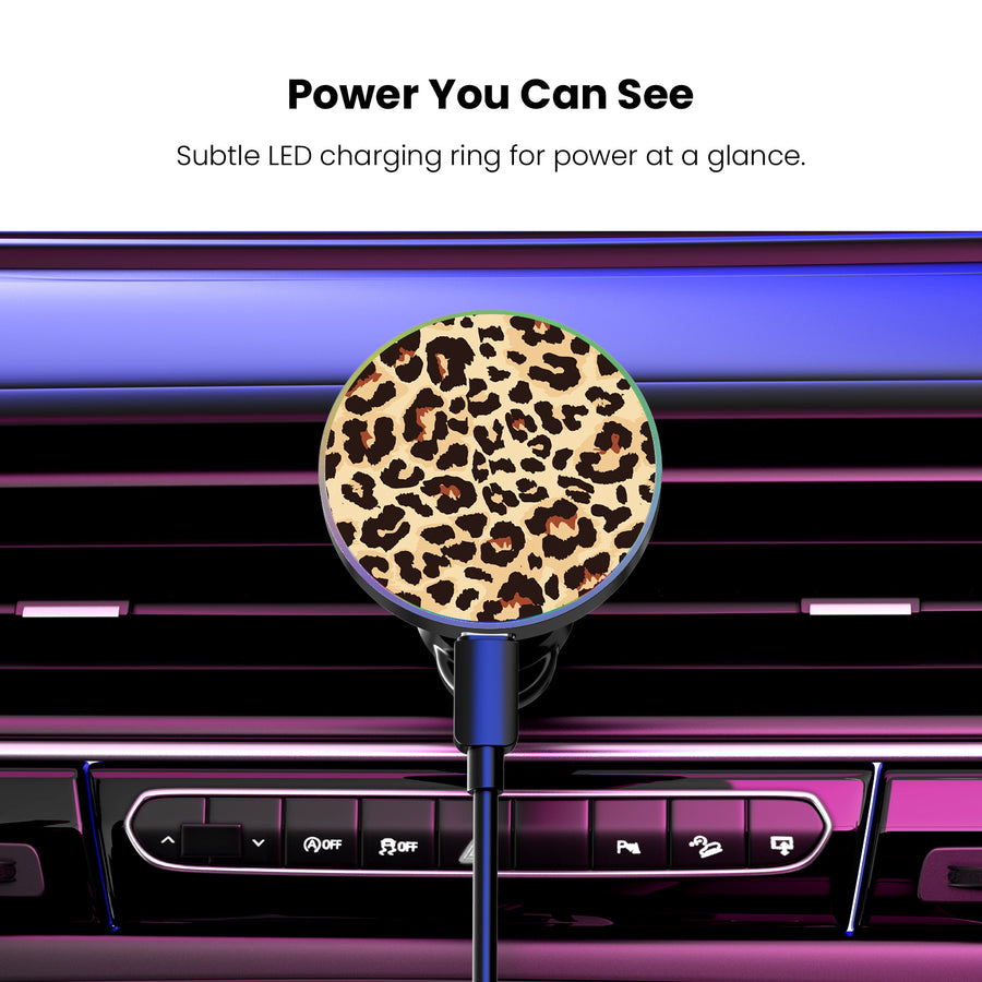 MyBat Design Lab Magnetic Wireless Charging Vent Mount - Black - Leopard Print - MCGWIRC21BK-005-8.jpg