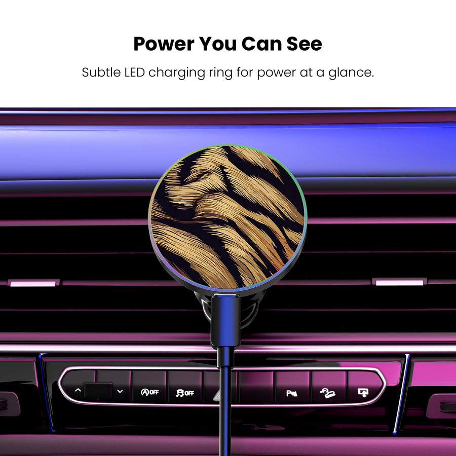 MyBat Design Lab Magnetic Wireless Charging Vent Mount - Black - Tiger Fur - MCGWIRC21BK-006-8.jpg