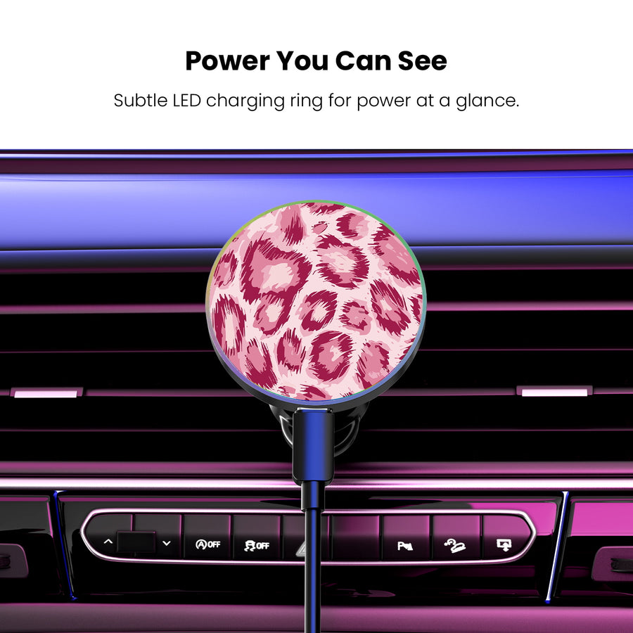 MyBat Design Lab Magnetic Wireless Charging Vent Mount - Black - Pink Leopard Print - MCGWIRC21BK-007-8.jpg