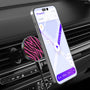 MyBat Design Lab Magnetic Wireless Charging Vent Mount - Black - Pink Zebra Print - MCGWIRC21BK-010-3.jpg