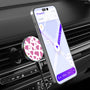 MyBat Design Lab Magnetic Wireless Charging Vent Mount - Black - Pink Cow Print - MCGWIRC21BK-015-3.jpg