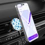 MyBat Design Lab Magnetic Wireless Charging Vent Mount - Black - Blue Cow Print - MCGWIRC21BK-016-3.jpg