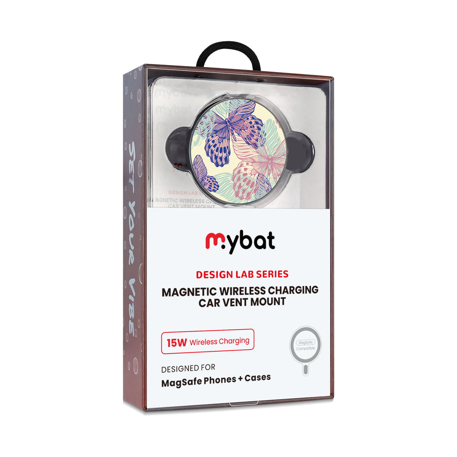 MyBat Design Lab Magnetic Wireless Charging Vent Mount - Black - Butterflies - MCGWIRC21BK-019-10.jpg