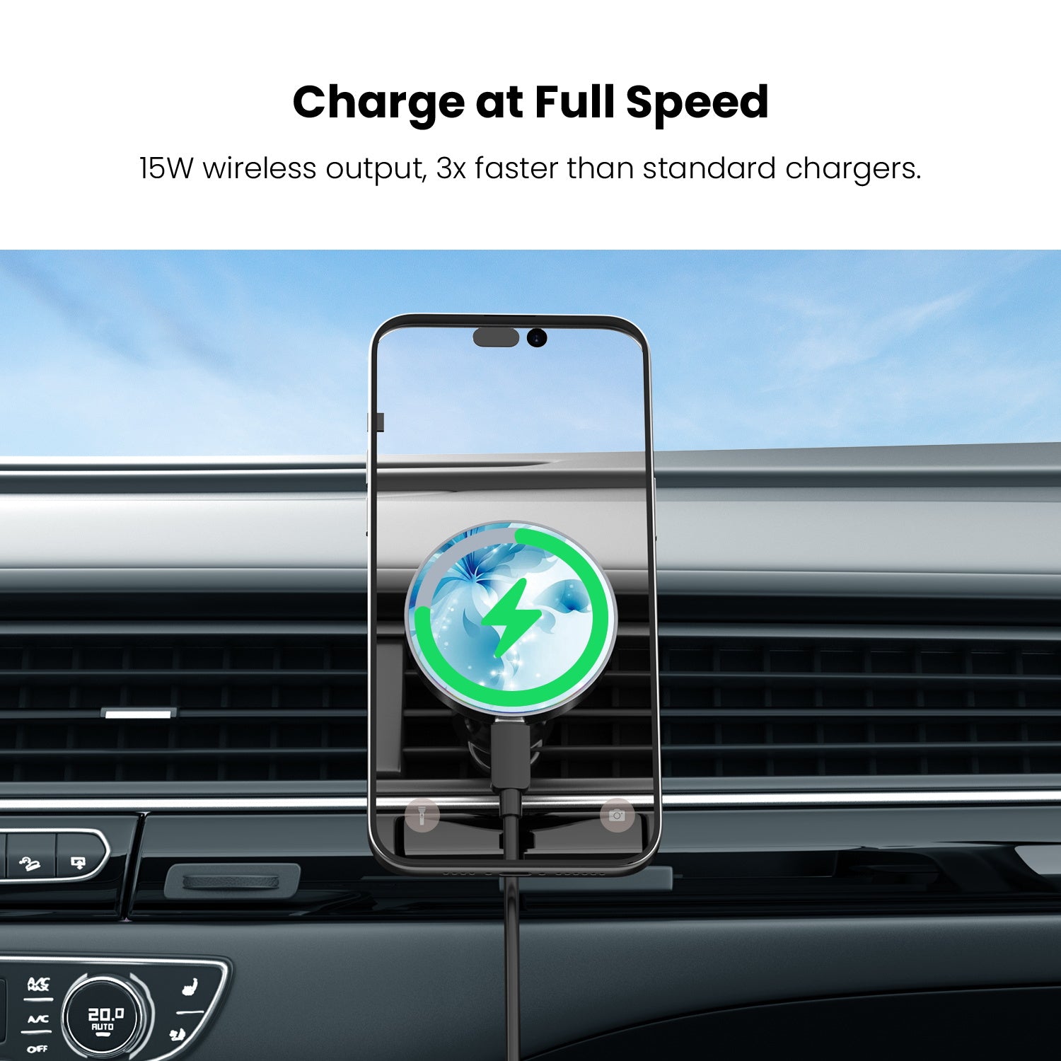 MyBat Design Lab Magnetic Wireless Charging Vent Mount - Black - Butterfly & Flowers - MCGWIRC21BK-020-5.jpg