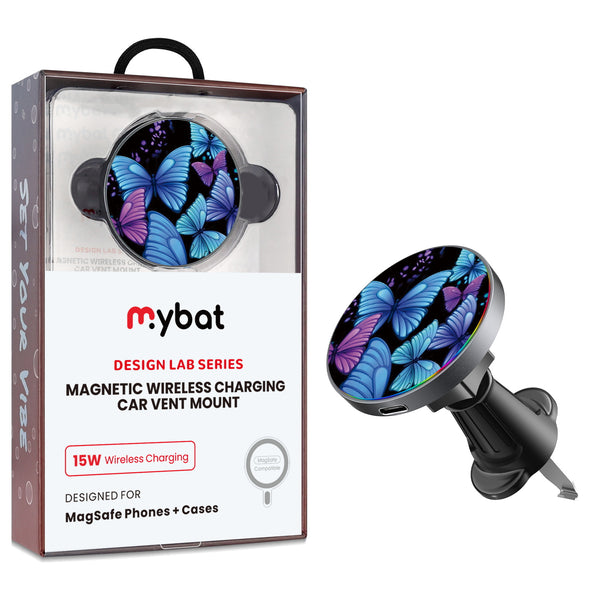 MyBat Design Lab Magnetic Wireless Charging Vent Mount - Black - Butterfly Night - MCGWIRC21BK-021-1.jpg