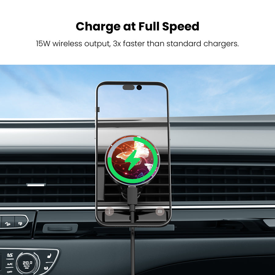 MyBat Design Lab Magnetic Wireless Charging Vent Mount - Black - Neon Butterflies - MCGWIRC21BK-022-5.jpg